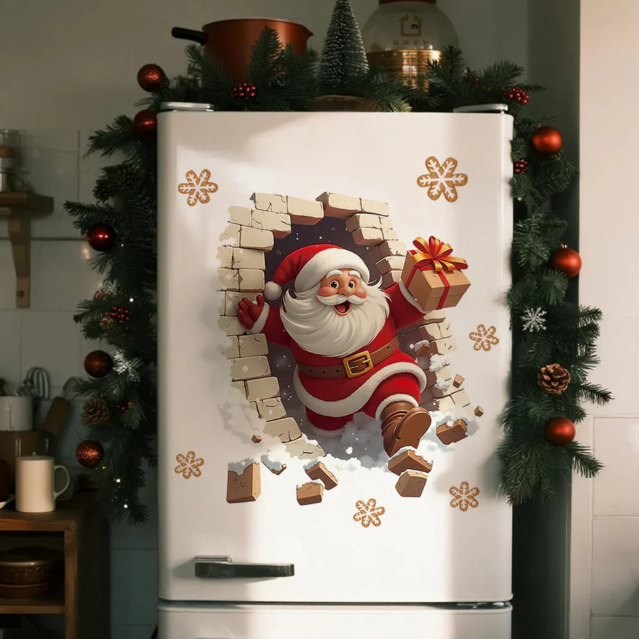 Large Christmas 3D Effect Stickers
