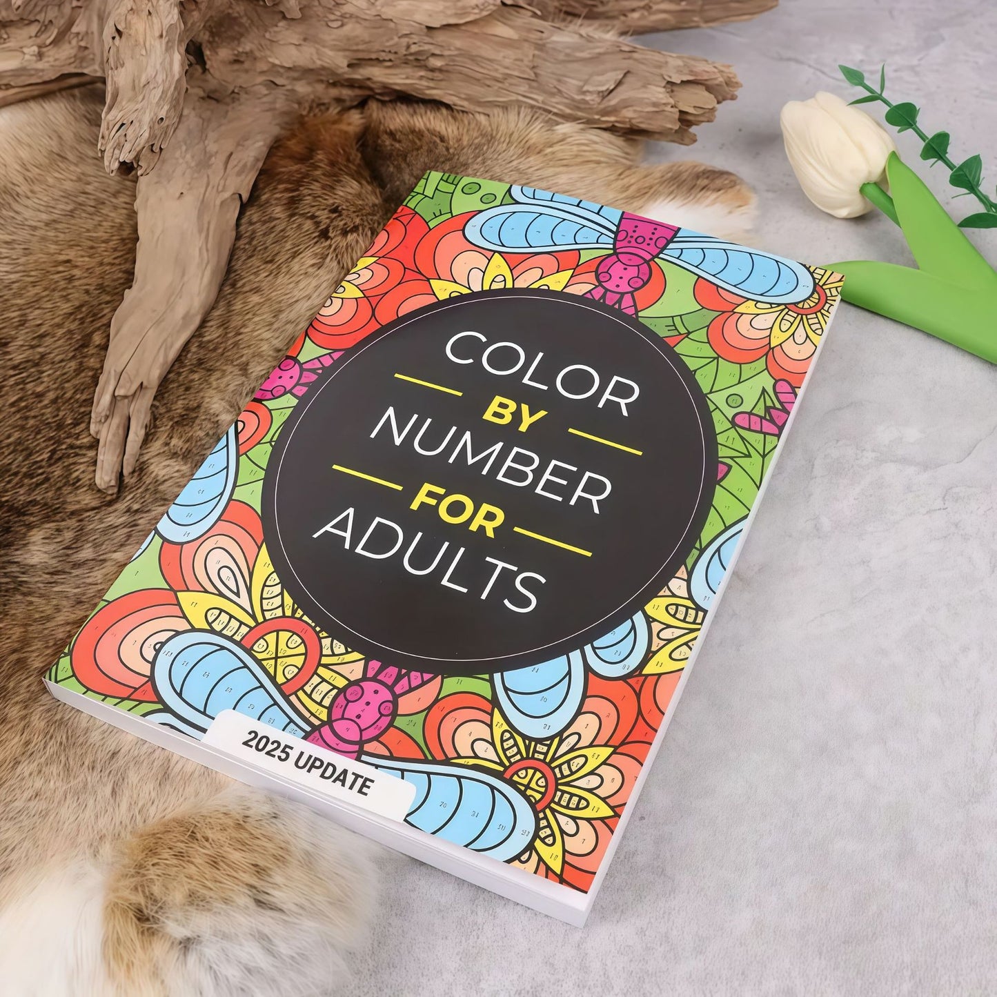 Color by Number for Adults, 2025 Update, Coloring Book, Stress Relief Activity, 8.27 x 5.51 Inches