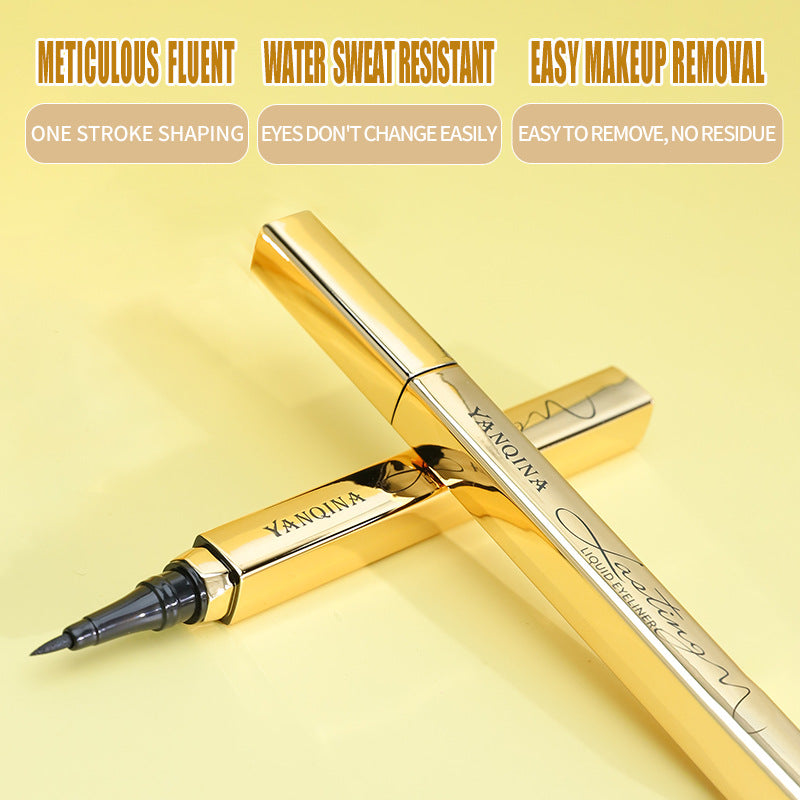 2PCS Waterproof Liquid Eyeliner Pen – Long-Lasting, Fast-Drying Precision Black Eyeliner