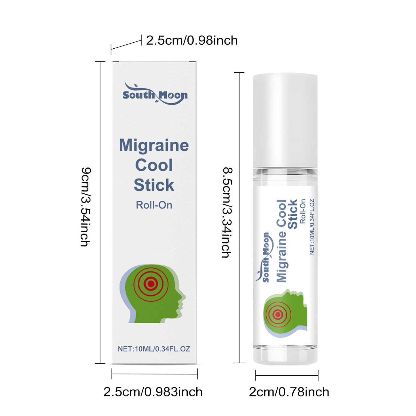 Strong Aromatherapy Roll On Extra Strength Migraine Cool Stick
