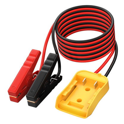 Jumper Cables with Adapter for Dewalt 20V Battery