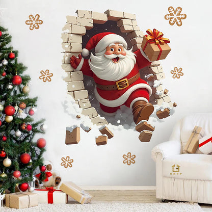 Large Christmas 3D Effect Stickers