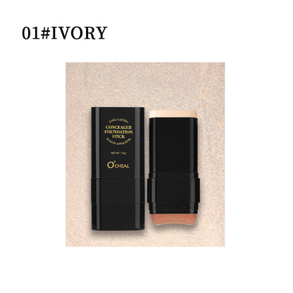 2-in-1 Foundation & Contour Stick: Long-Wear, Lightweight Full Coverage Concealer