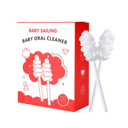Baby Tongue Cleaner Gauze, Baby Toothbrush Disposable Oral Cleaner 30 Count
