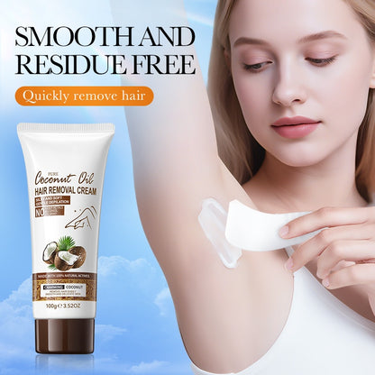Coconut Oil Hair Removal Cream, Sensitive Skin Hair Removal Cream for Women & Men