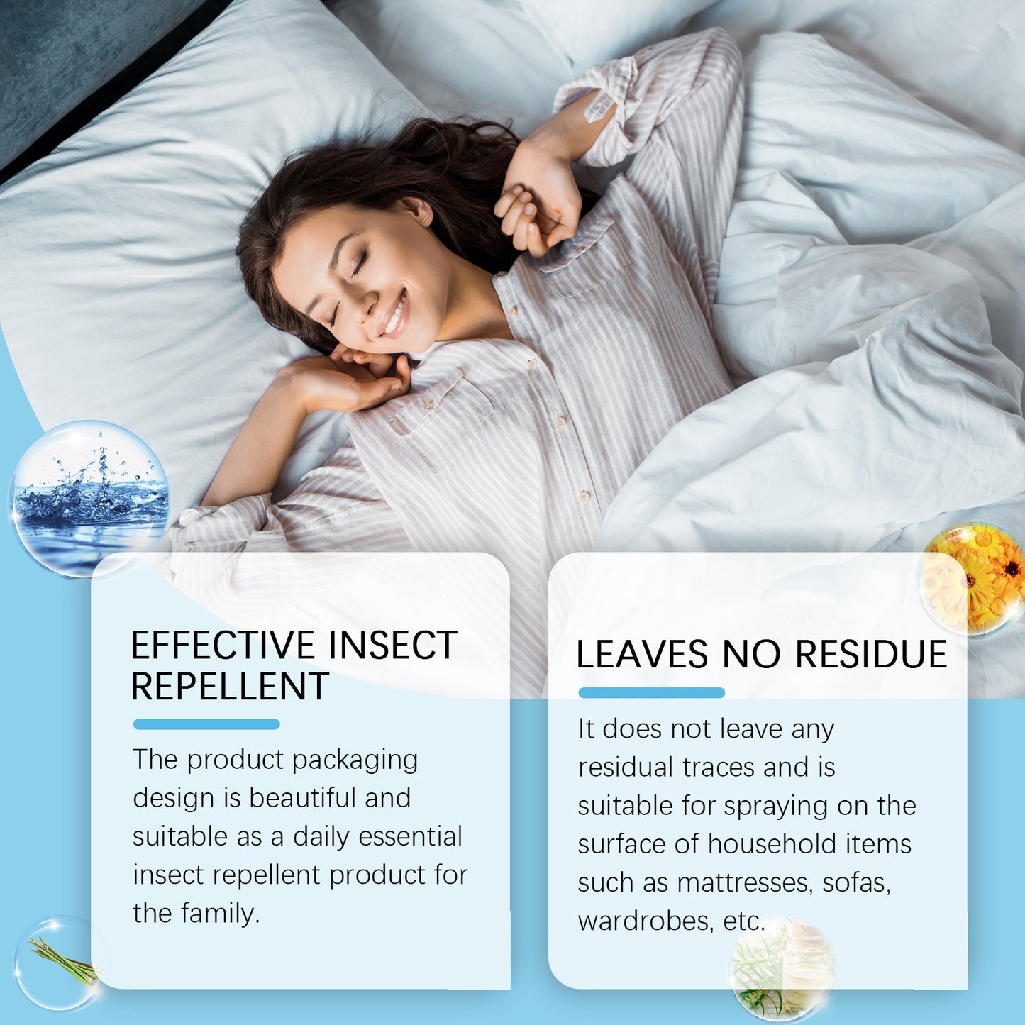 Bed Bug Killer Spray, Fast Acting Solution -Non-Toxic for Kids & Pets, Zero Cleanup Needed