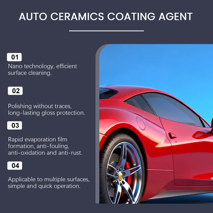 Ceramic Coating Agent, All-Around Car Protection High Shine Auto Nano Ceramic Coating Kit for Cars