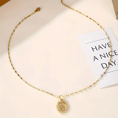 Virgen de Guadalupe Necklace (Mother Mary Pendant)