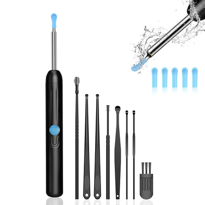 Ear Wax Remover Tool with 8 Pcs Ear Set - Ear Canal Cleaner with 1080P Camera