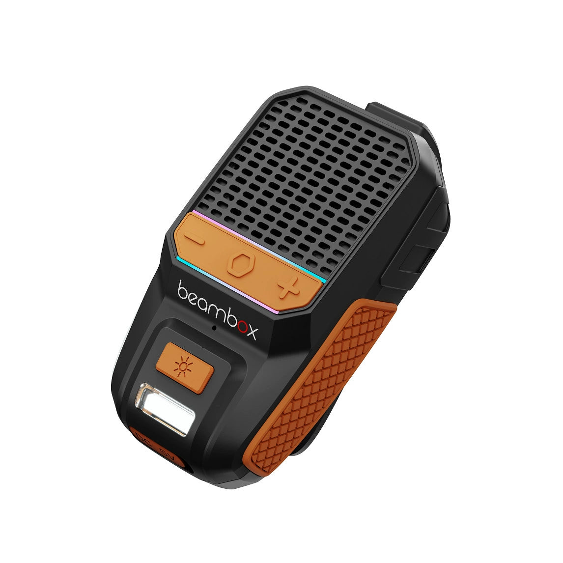 Wearable Bluetooth Speaker Clip on Speaker with RGB/Flashlight Shower Speake Built-in Noise Reduction Mic