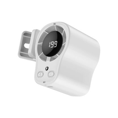 Large capacity portable multi-functional digital display mini outdoor neck fan