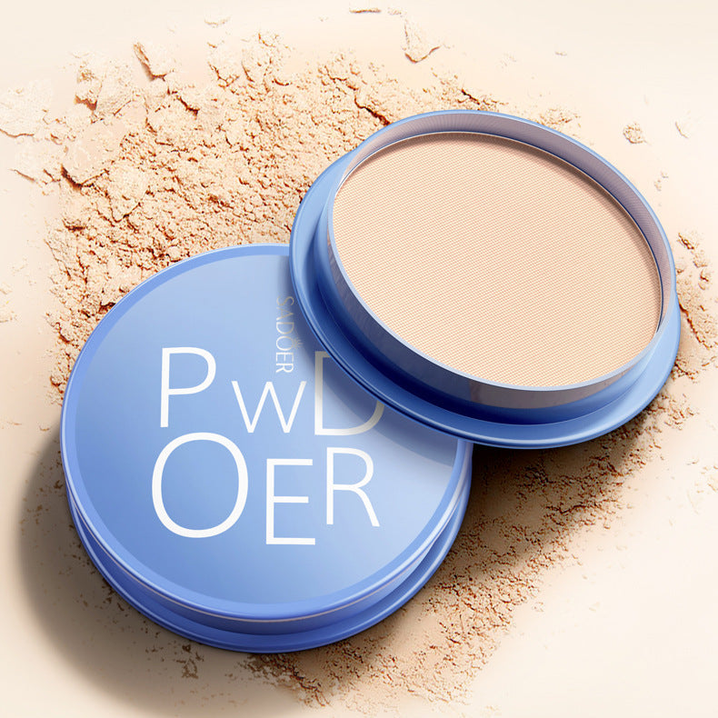 2PCS Oil Control Pressed Powder, Matte Smooth Face Setting Powder