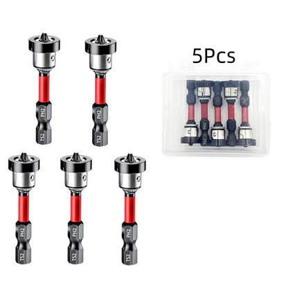5Pcs Drywall Screw Setter, Magnetic Positioning Screwdriver Bits PH2 Bits, 1/4" Hex Shank Drywall Screw Bit