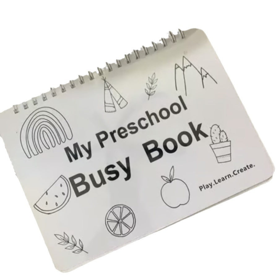 My Preschool Busy Book - 12 Engaging Themes Educational Preschool for Travel and Fun Learning