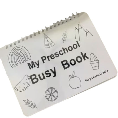 My Preschool Busy Book - 12 Engaging Themes Educational Preschool for Travel and Fun Learning