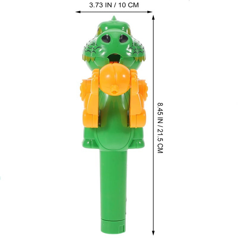 Lollipop Toy for Cats, Dinosaur Shaped Interactive Cat Chew Stick (Catnip Not Included)