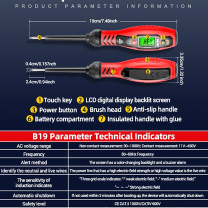 All-in-One Electrician Pen: Voltage Tester, Non-Contact Detector & Screwdriver