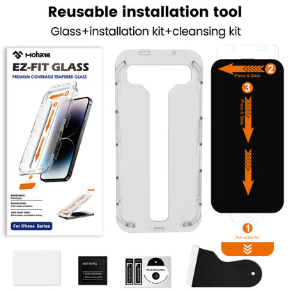 Easy Installation Screen Protector Tempered Glass for iPhone