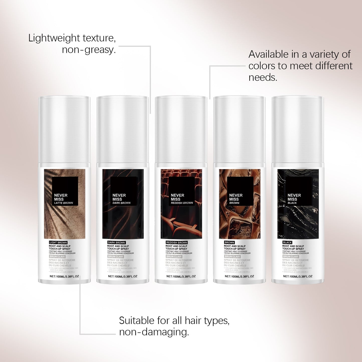 Scalp Touch-Up Spray - Dark Blonde | Temporary Gray Coverage for Roots & Thinning Hair | Waterproof, Sweat-Resistant