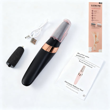 Electric Foot Callus Remover With Two Speed Level & LED Light