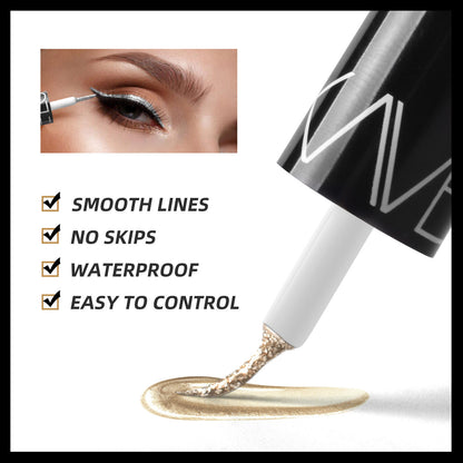 5pcs Diamond Glitter Eyeliner Set - Waterproof, Long-Lasting Sparkle for Eyes