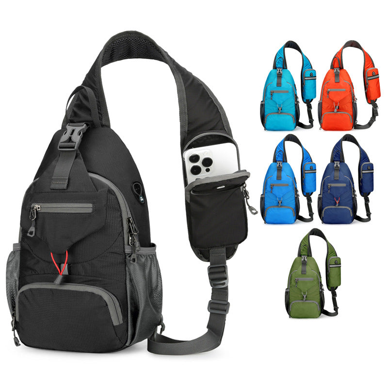 Mans Crossbody Bag Lightweight Chest Bag for Outdoor Hiking