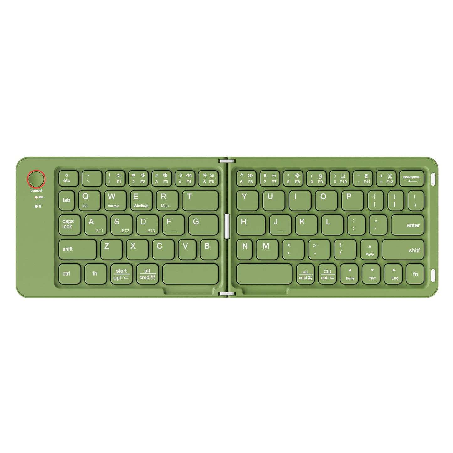 Portable Wireless Mini Foldable Bluetooth Keyboard , Ultra-Slim Aluminum Travel Folding Keyboards