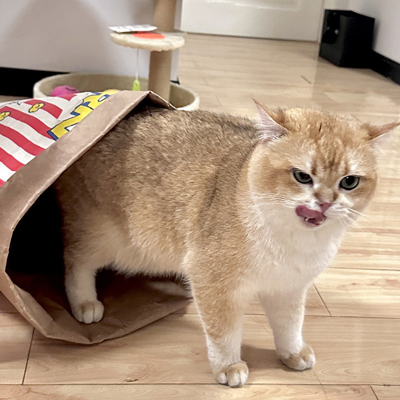 2Pcs Giant Pet Play Paper Bag - Heavy-Duty Hide & Seek Toy for Cats & Dog