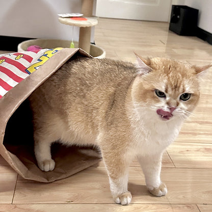 2Pcs Giant Pet Play Paper Bag - Heavy-Duty Hide & Seek Toy for Cats & Dog
