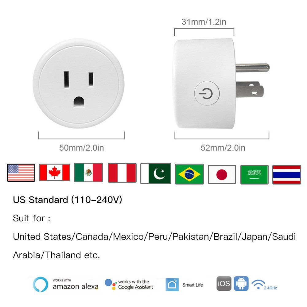 WiFi Smart Plug | Compatible with Alexa & Google Home | WiFi Outlet for Remote Contro