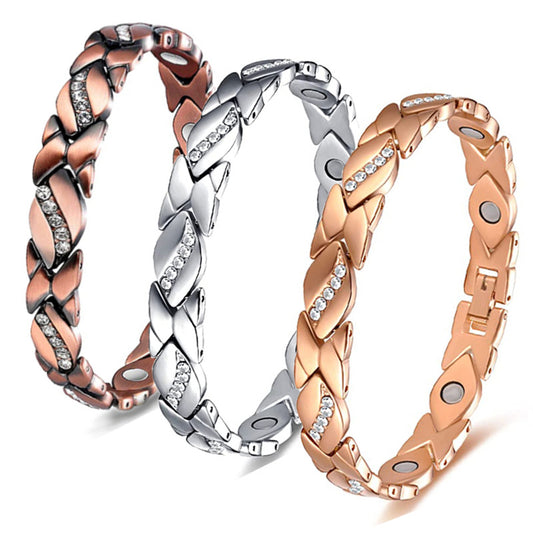 Pure Copper Bracelets for Women,Ultra Magnetic Bracelets