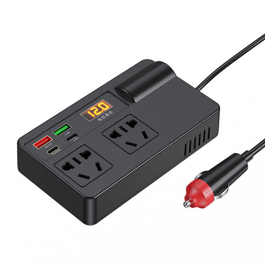 120W Car Power Inverter, DC12V-24V to 220V Voltages Converter with PD30W Type-C & USB-A Port