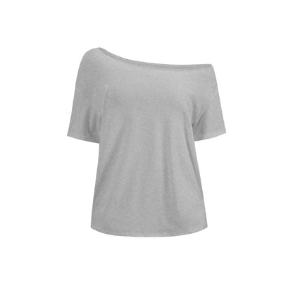 Off The Shoulder Top, Short Sleeve Basic T-shirt