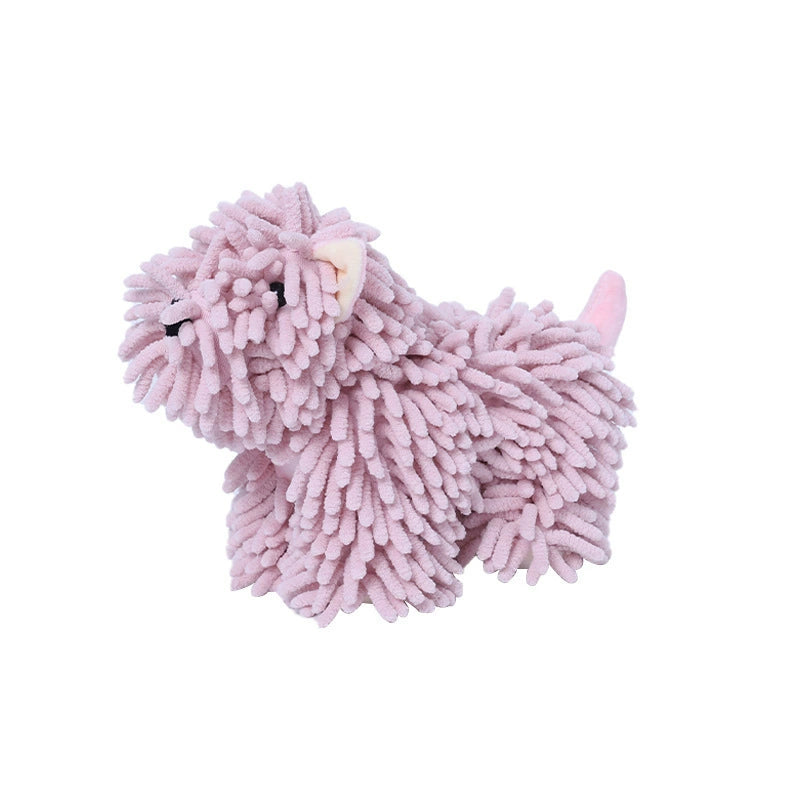 Dogs Fuzzy Ball Hand Towel,Hanging Hand Towels for Bathroom