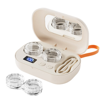 Ultrasonic Contact Lens Cleaner - Portable Machine with USB Charger