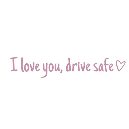 I Love You Drive Safe Vinyl Car Rearview Mirror Stickers 4 PCS