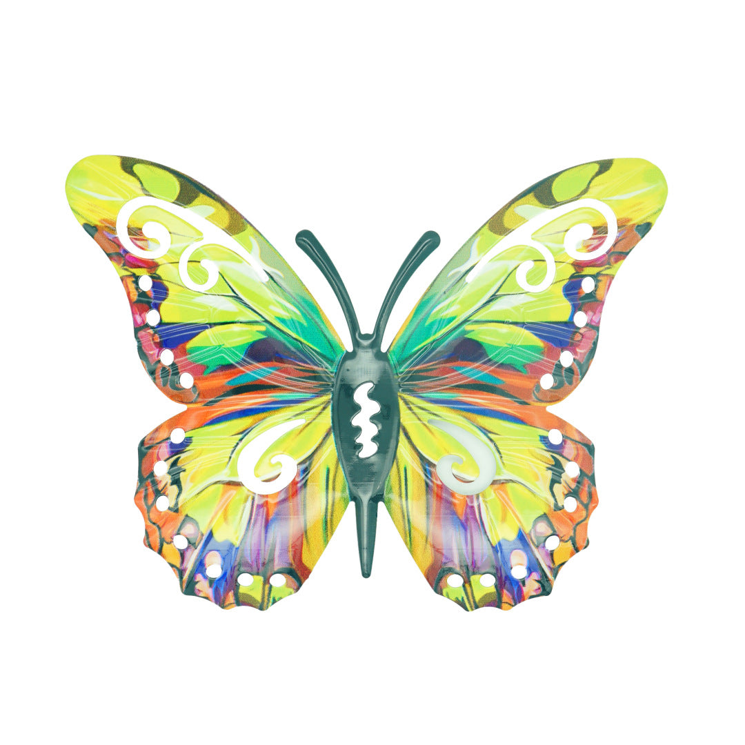 4Pcs Butterfly Metal Wall Decor,Outdoor Hanging Wall Art Sculptures Decoration