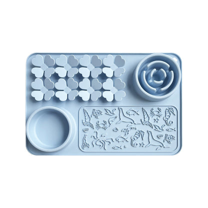 Slow Feeder Bowl Silicone Lick Mat for Dogs & Cats