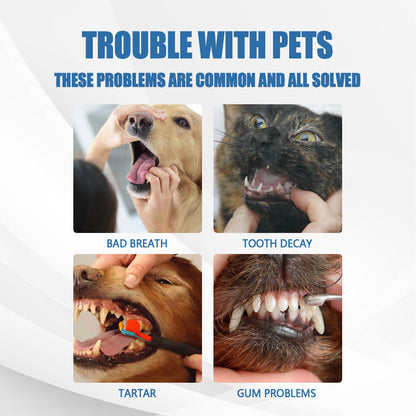 Pet Foam Oral Cleaning Foam Gentle Cleaning to Remove Stains and Yellowing from Teeth