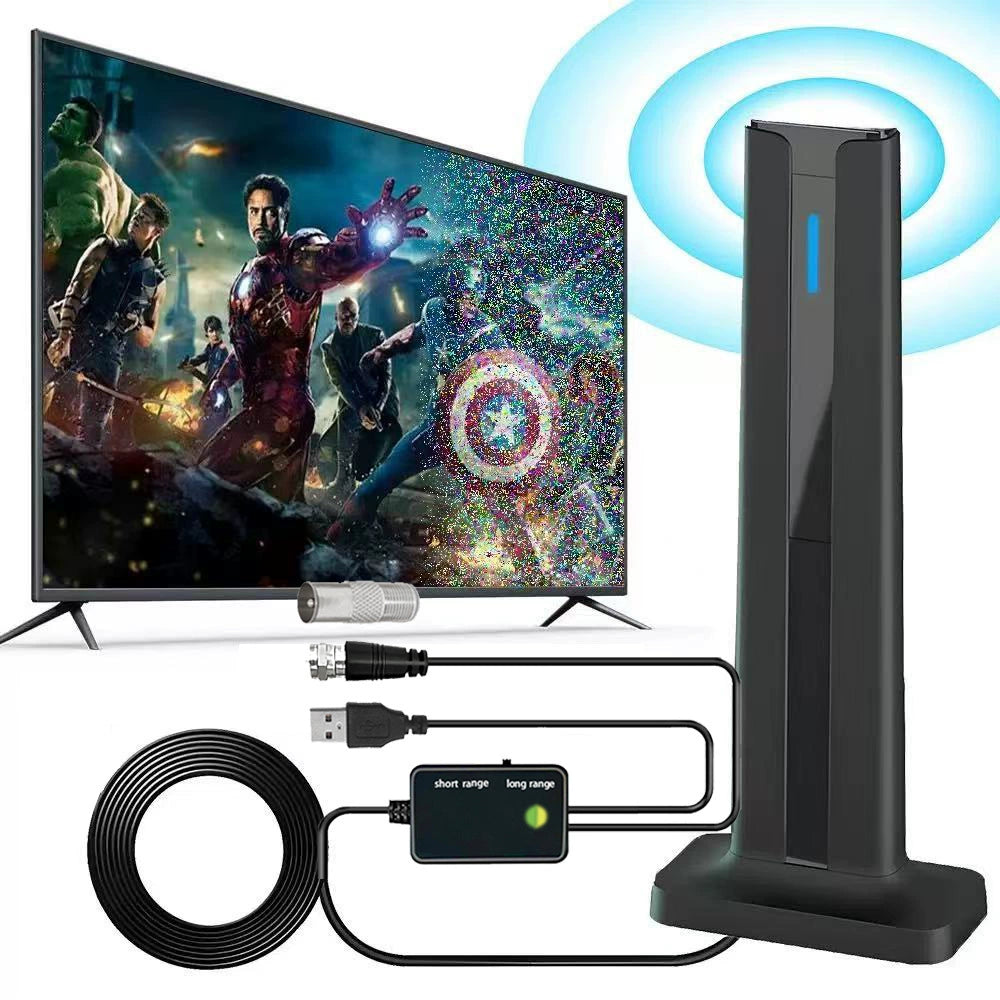 Digital TV Antenna for Smart TV Indoor with 360° Long Range Reception