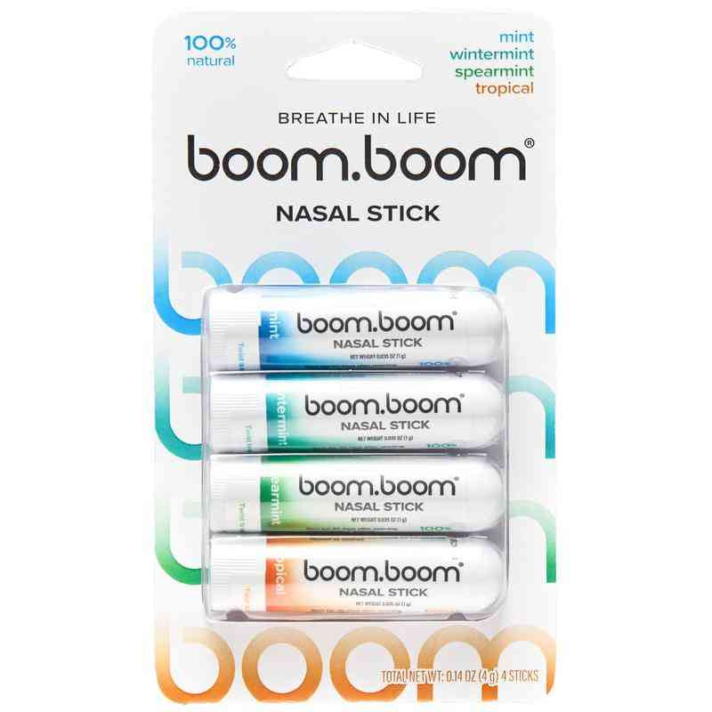 BoomBoom Nasal Stick - Cool Refreshing Sensation, Natural Mood Boost, Simple Ingredients