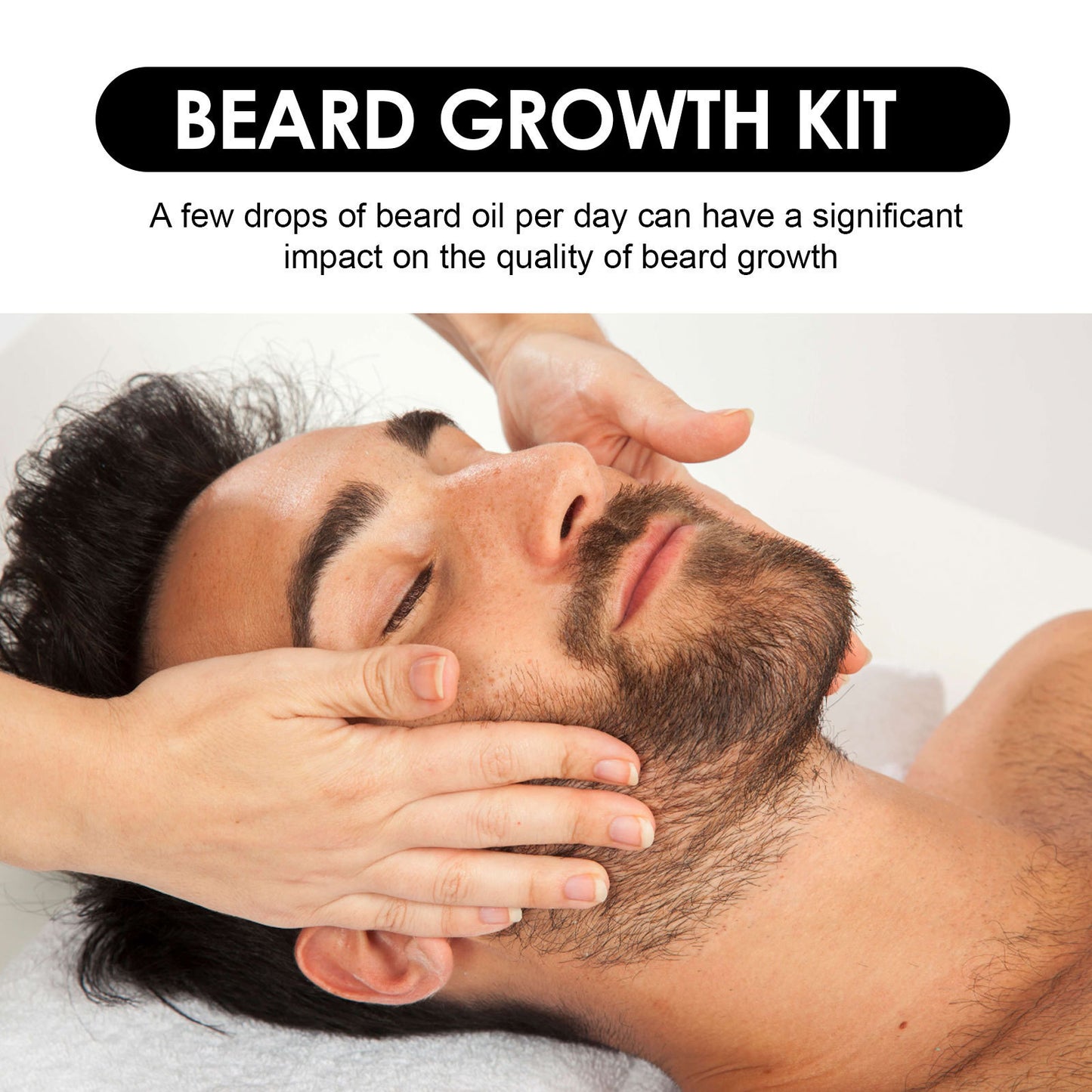 Beard Growth Kit, Beard Growth Kit with Beard Roller, Beard Growth Serum