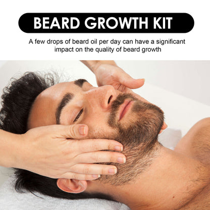 Beard Growth Kit, Beard Growth Kit with Beard Roller, Beard Growth Serum