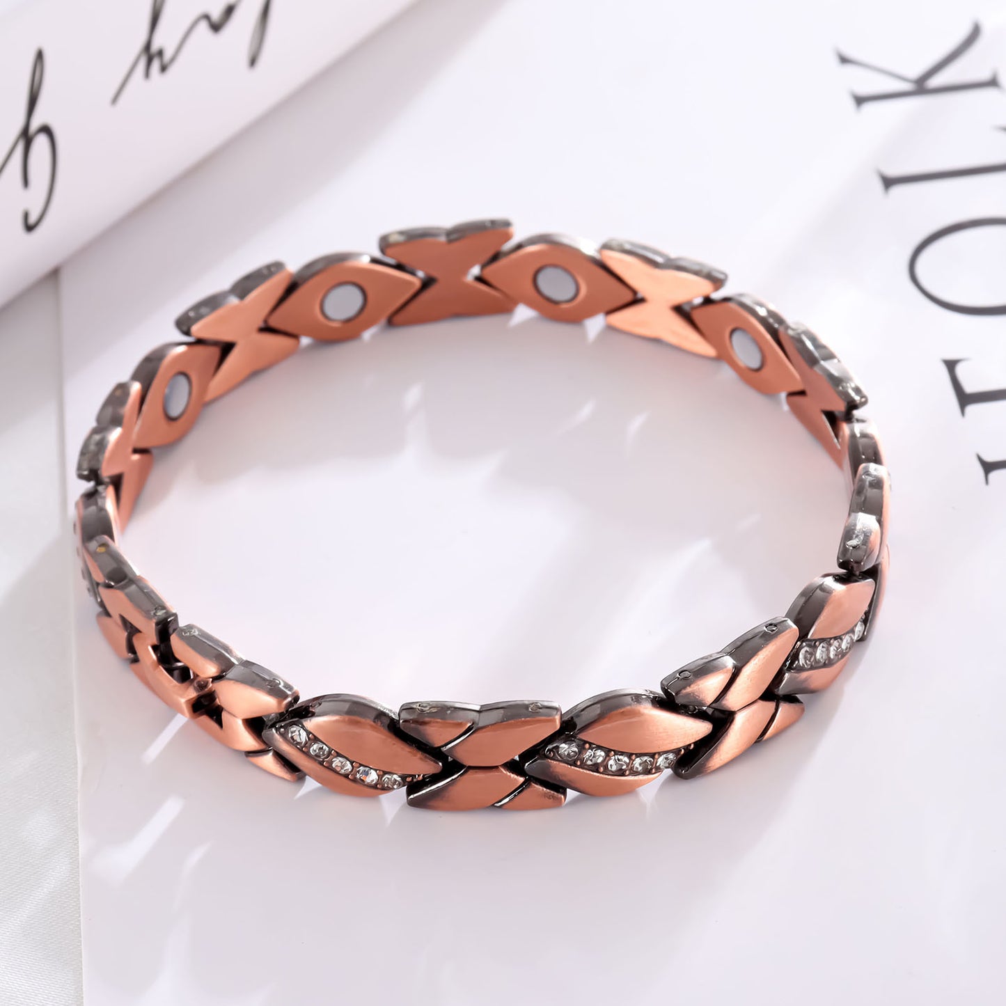 Pure Copper Bracelets for Women,Ultra Magnetic Bracelets