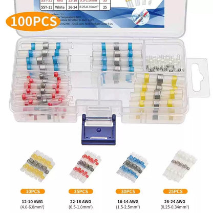 100PCS Waterproof Solder Seal Wire Connectors