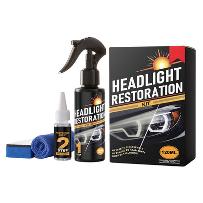 Car Headlight Restoration Kit, No Power Tools Required