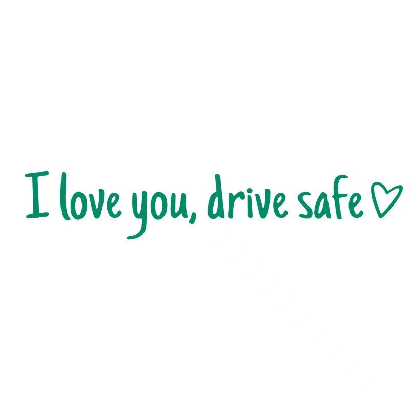 I Love You Drive Safe Vinyl Car Rearview Mirror Stickers 4 PCS