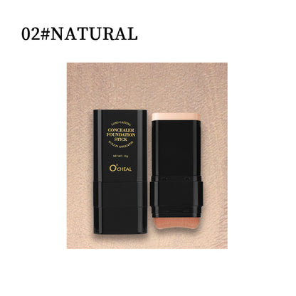2-in-1 Foundation & Contour Stick: Long-Wear, Lightweight Full Coverage Concealer