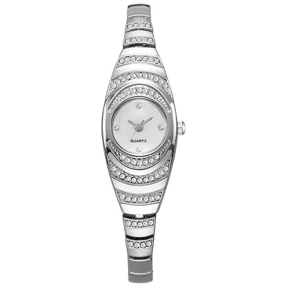 Vintage Women's Round Petite Gold Watch Luxury Stainless Steel Watch