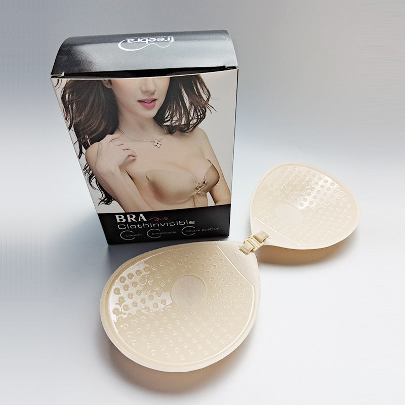 Round Push-Up Adhesive Bra with Front Closure – Invisible Lingerie for Small Bust